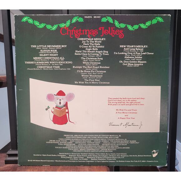 The Salsoul Orchestra Christmas Jollies 1976 Holiday Disco Funk Album SZS5507 EX - Picture 2 of 4